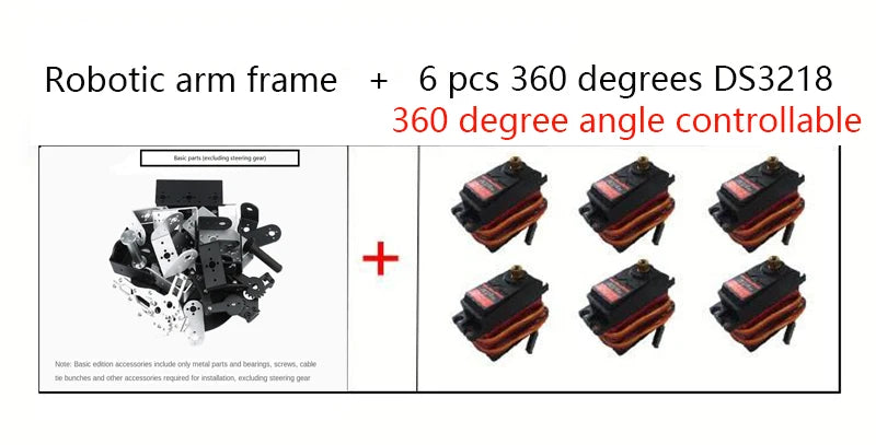6 DOF DIY Hand Robot Education Programmable Kit