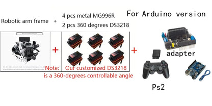 6 DOF DIY Hand Robot Education Programmable Kit