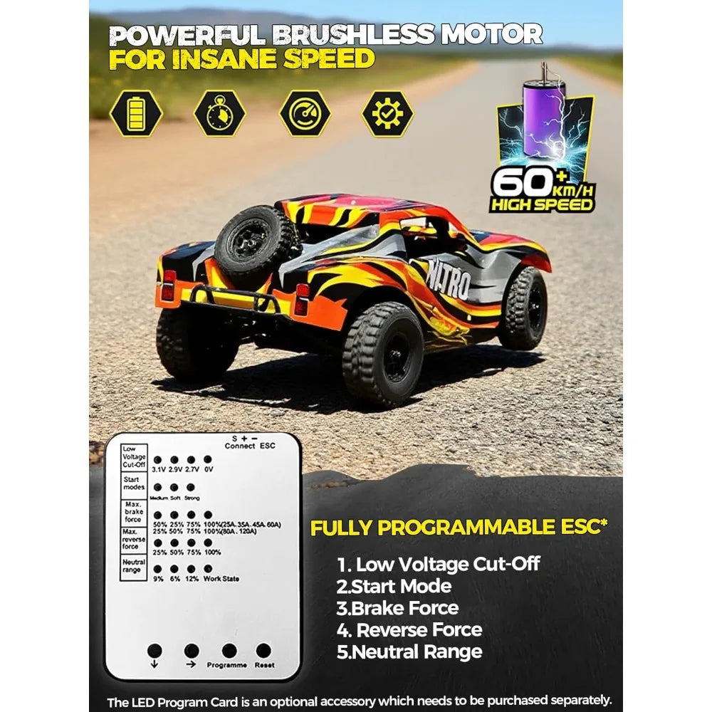 Electric RC Monster Truck 40MPH Off-Road