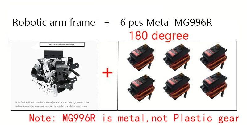 6 DOF DIY Hand Robot Education Programmable Kit