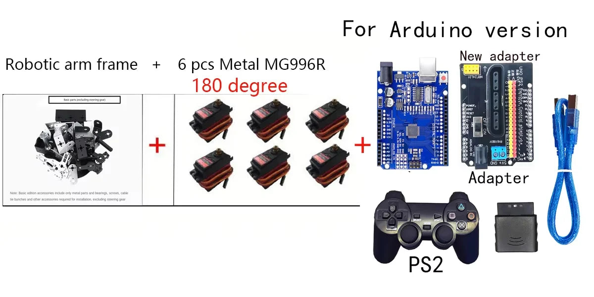 6 DOF DIY Hand Robot Education Programmable Kit