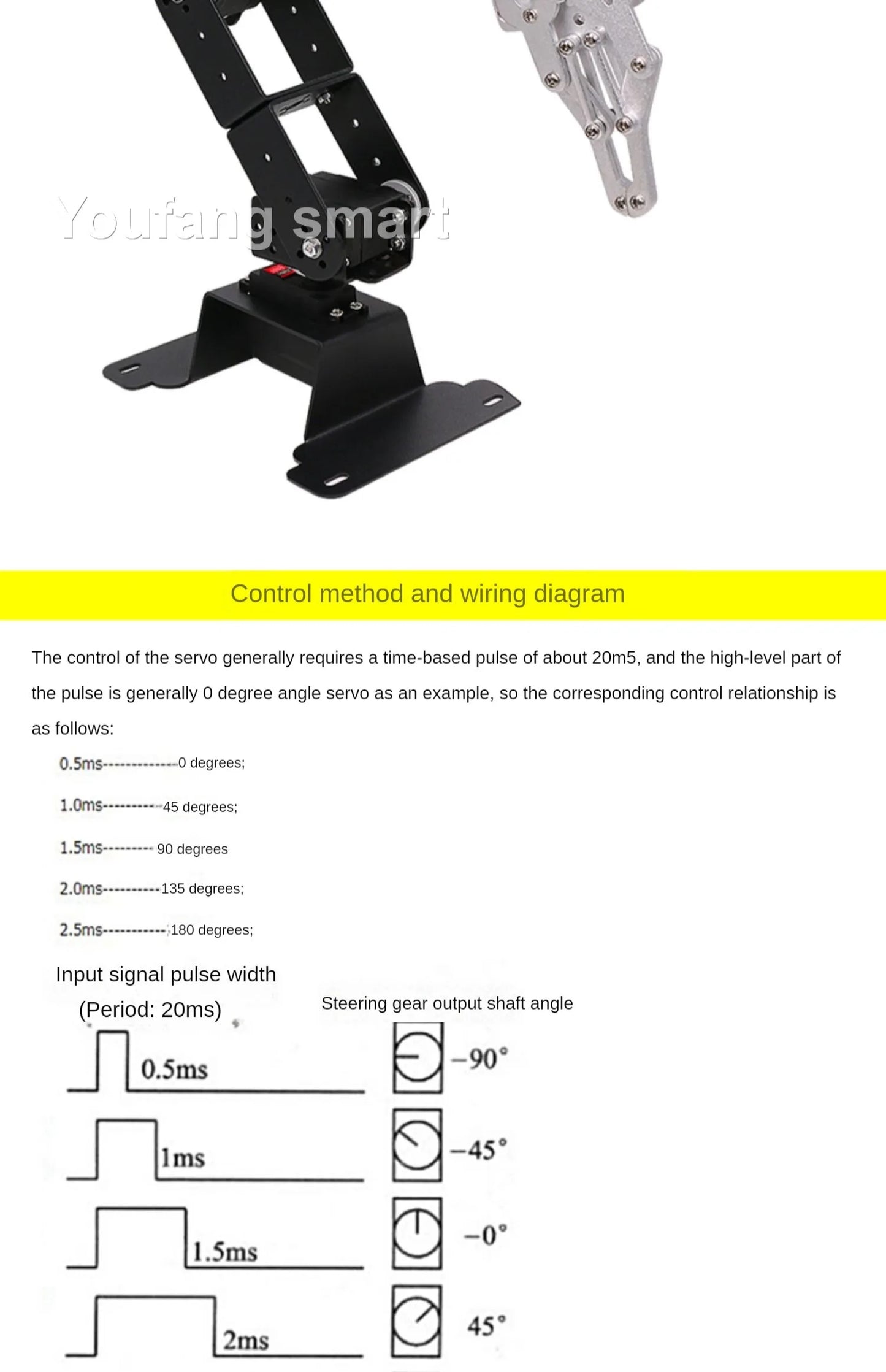 6 DOF DIY Hand Robot Education Programmable Kit