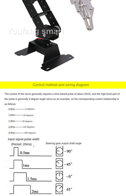 6 DOF DIY Hand Robot Education Programmable Kit