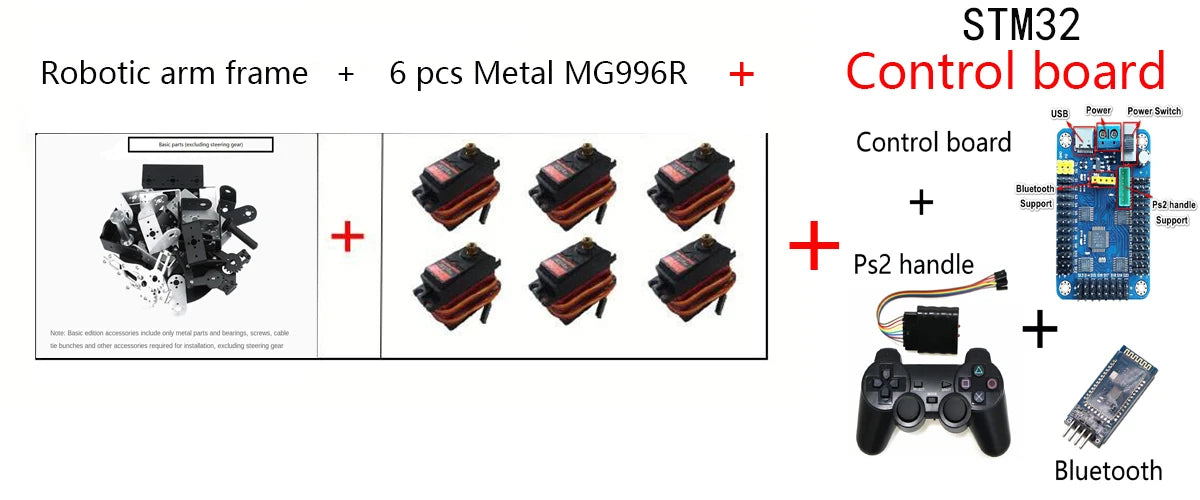 6 DOF DIY Hand Robot Education Programmable Kit