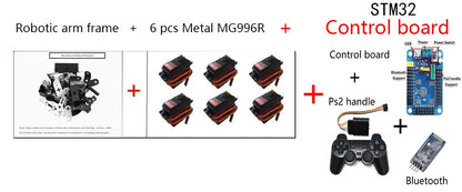 6 DOF DIY Hand Robot Education Programmable Kit