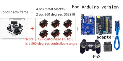 6 DOF DIY Hand Robot Education Programmable Kit