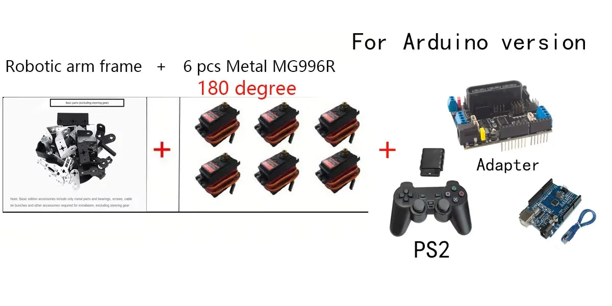 6 DOF DIY Hand Robot Education Programmable Kit