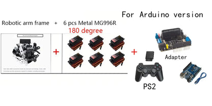 6 DOF DIY Hand Robot Education Programmable Kit